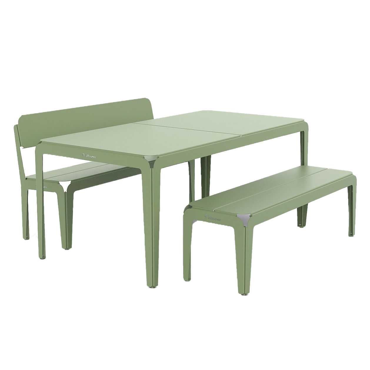 Weltevree Bended tuinset Pale Green 180x90