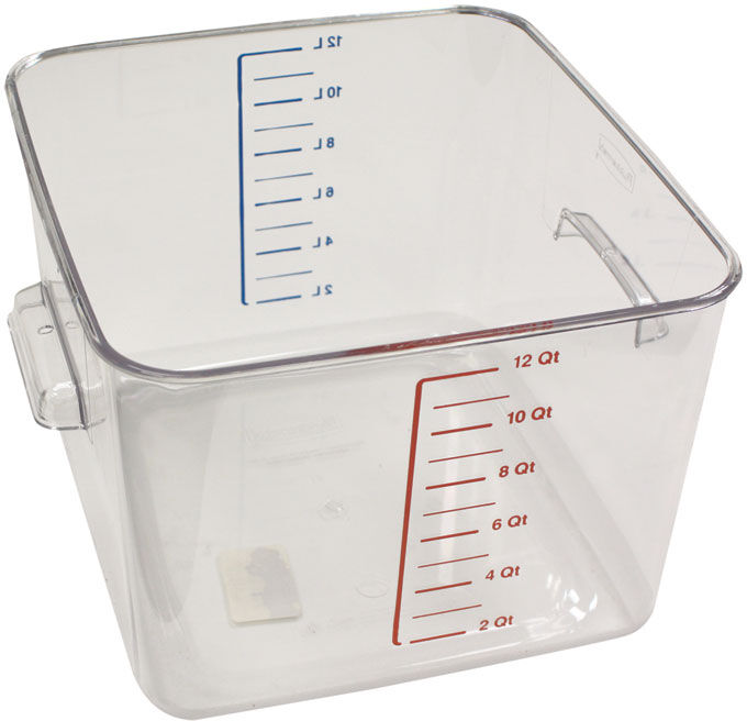 Rubbermaid Ruimtebesparende container 11,4 ltr, Rubbermaid, model: VB 006312, transparant