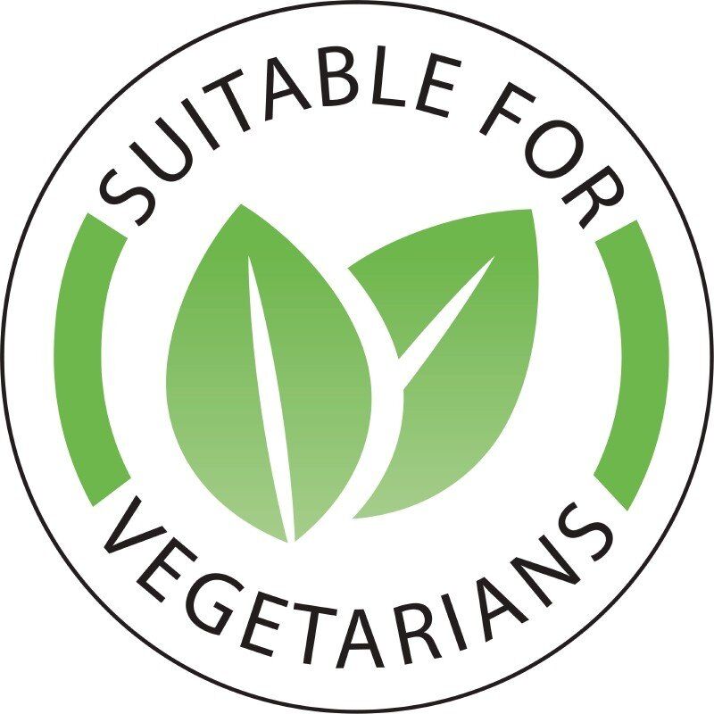 Vogue Stickers voor markering van voedsel voor vegetarische gerechten Vogue, 1000 stuks