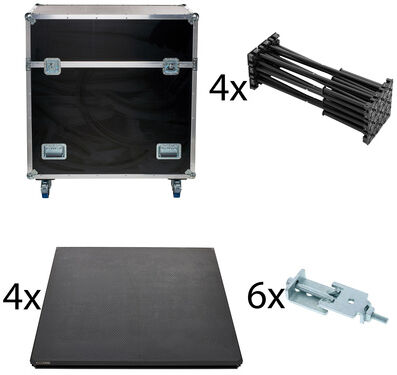 Stairville iX Stage 4x 1x1 20cm w. Case