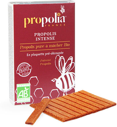 Propolia Propolis Intense Pure à Mâcher Pré-Découpée Bio 10g