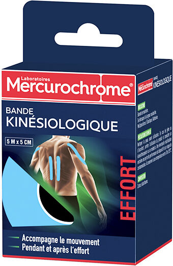 Mercurochrome Bande Kinésiologique 5m x 5cm