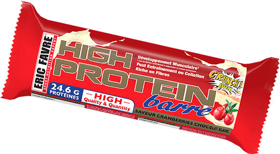 Eric Favre High Protein Barre Cranberries Chocolat Blanc 80g