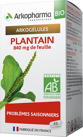 Arkopharma Arkogélules Plantain Bio 45 gélules