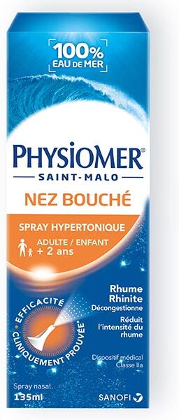 Sanofi Aventis Physiomer Nez Bouché Hypertonique 135ml