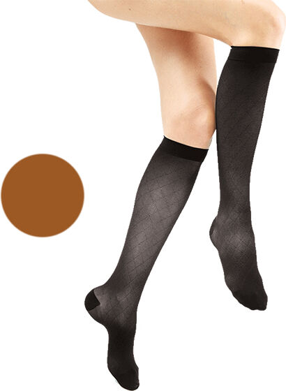 Gibaud Venactif Reflets de Teint Chaussettes Classe 2 Normal Taille 4 Cuivré