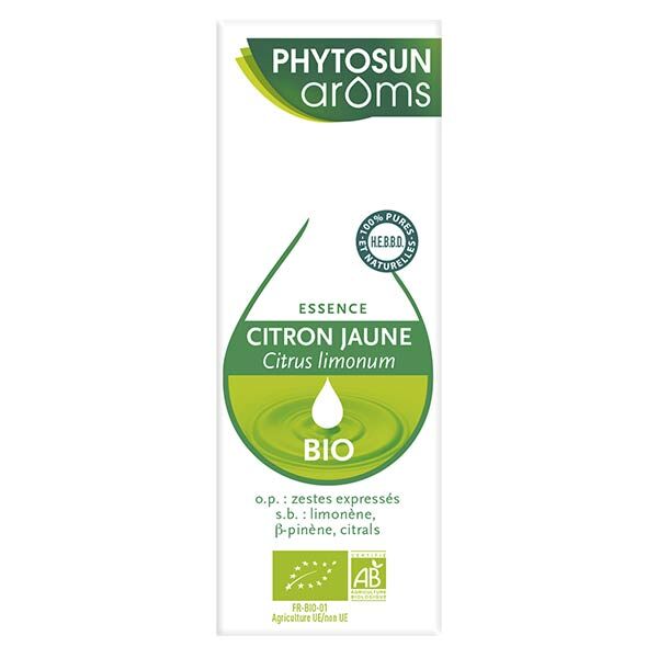 Phytosun Arôms Huile Essentielle Citron Jaune Bio 10ml