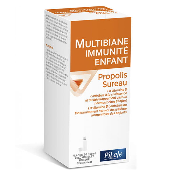 Pileje Multibiane Immunité Enfant Propolis Sureau 150ml