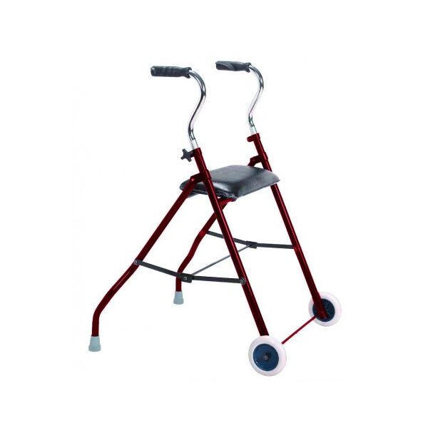 HMS-VILGO Déambulateur Rollator 2 Roues Personnes Fortes