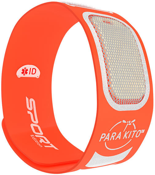 Parakito Sport Bracelet Anti-Moustiques Orange + 2 pastilles