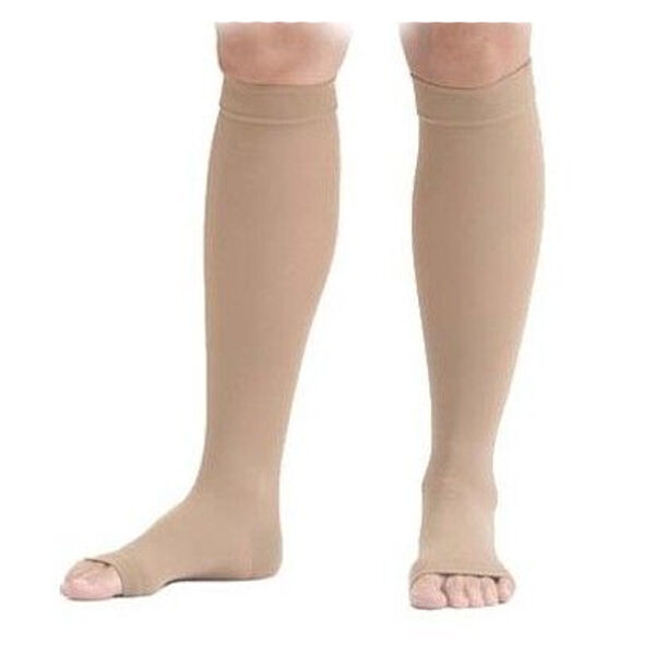 Medi France Mediven 20 Élégance Chaussettes Pieds Ouverts Classe 2 Court Taille 4 Caramel