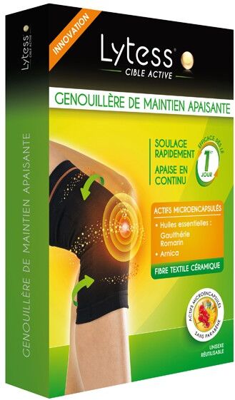 Lytess Cible Active Genouillère de Maintien Apaisante T3 Noir