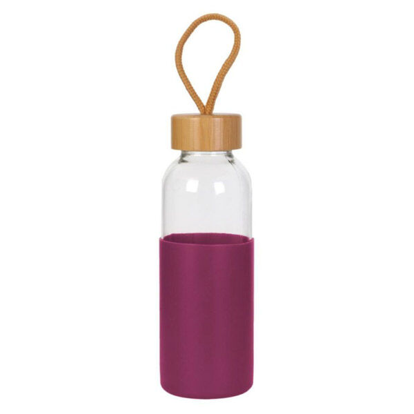 Lysse Côté Maison Bouteille de Transport Pochon Silicone Rose 450ml