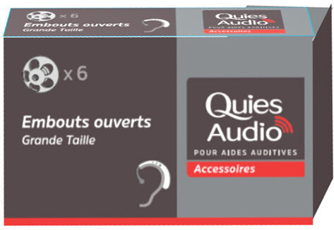 Quies Embouts Grande Taille Assistant d'Ecoute 6 unités