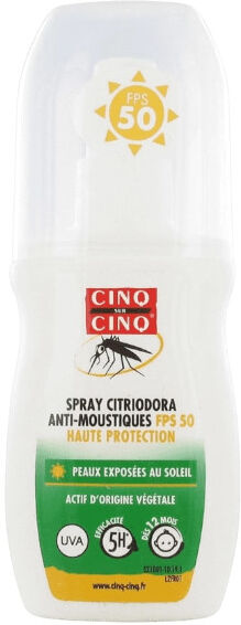 Cinq sur Cinq Spray Citriodora Anti moustiques SPF50 100ml