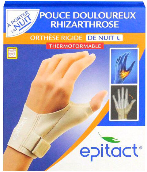 Epitact Orthèse Proprioceptive Pouce Main Gauche Nuit Taille L