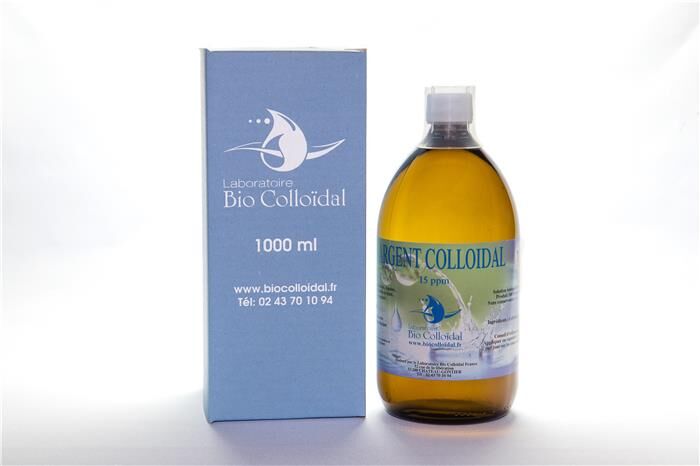 Bio ColloÏdal Argent colloïdal 15 PPM - 1000 ml