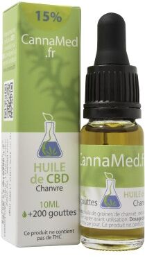 CannaMed.fr Huile de CBD 15% (Cannabidiol)