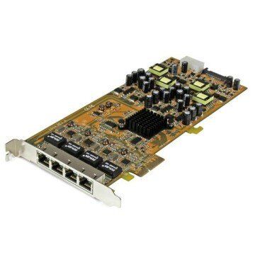 StarTech st4000pexpsescheda di rete pcie gigabit power over ethernet a 4 porte NIC Gigabit PoE PCIe 4 porte Stampanti - plotter - multifunzioni Informatica