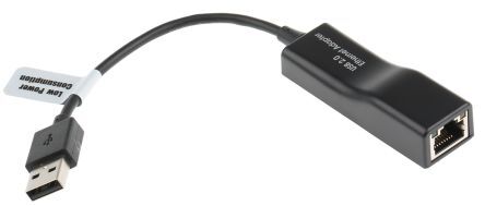 RS PRO Adattatore di rete , bus USB 2.0, porte: 1, velocità 10/100Mbit/s