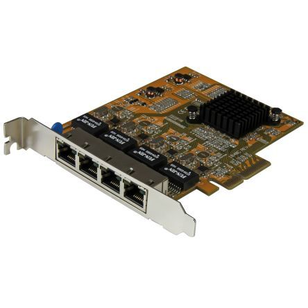 Startech Scheda di interfaccia di rete , bus PCIe, porte: 4, velocità 10/100Mbit/s, ST1000SPEX43