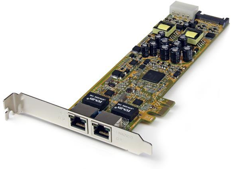 StarTech.com Adattatore scheda di rete PCIe Ethernet Gigabit PCI Express a due porte - PoE/PSE