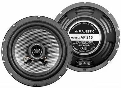 Majestic New AP-210 altoparlante auto 1-via 200 W Ovale