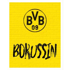 Wall-Art Poster »BVB Borussin Fussball Deko«, Poster ohne Bilderrahmen gelb/schwarz Größe