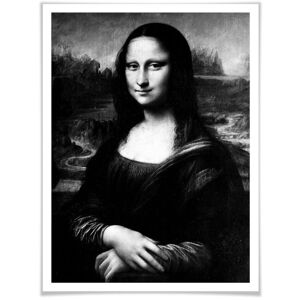 Wall-Art Poster »Mona Lisa«, Menschen, (1 St.), Poster ohne Bilderrahmen bunt Größe