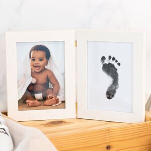 smartphoto Baby Abdruckset mit Foto im Bilderrahmen