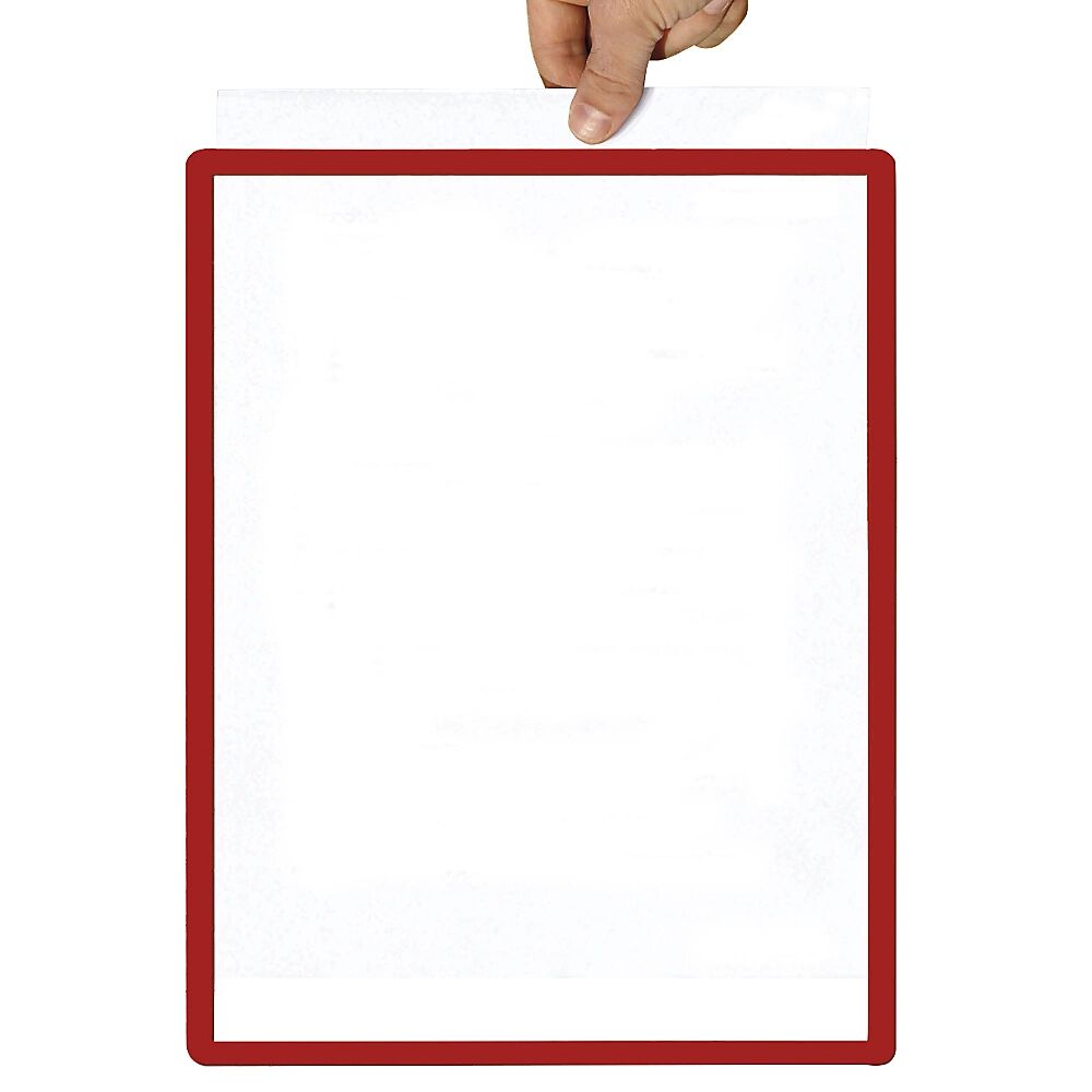 Rahmen mit Klarsichtfolie Papierformat A4, VE 10 Stk selbstklebend, rot
