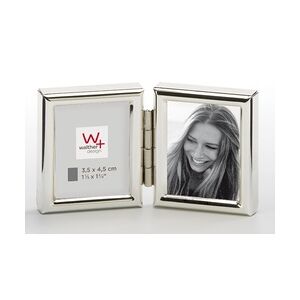 walther + design Chloe Portraitrahmen, silber, 2x 3,5 x 4,5 cm