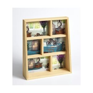 walther + design Rustic Portrait Galerierahmen, natur, je 3 X 10x15 + 10x10 cm