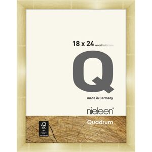 Nielsen Design Quadrum Holz-Bilderrahmen - goldfarben - Rahmen: 20,2 x 26,2 cm - für Bilder bis 18 x 24 cm