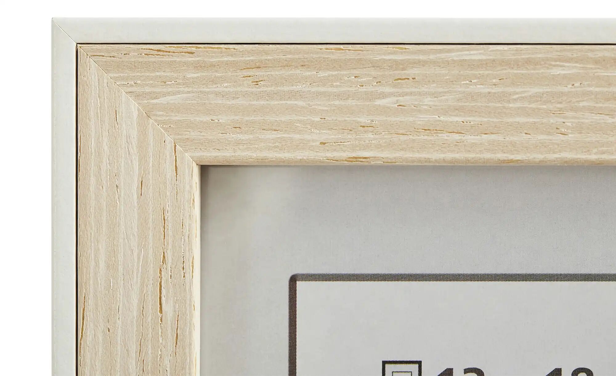 Höffner Holz-Bilderrahmen weiß 13x18 cm  Aruba ¦ weiß ¦ Holz