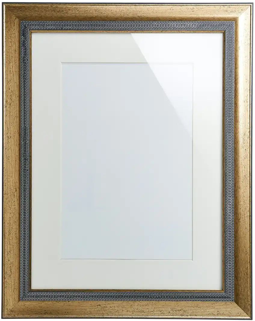 Höffner Vintage Bilderrahmen 30x40 cm  Poly ¦ silber ¦ Kunststoff