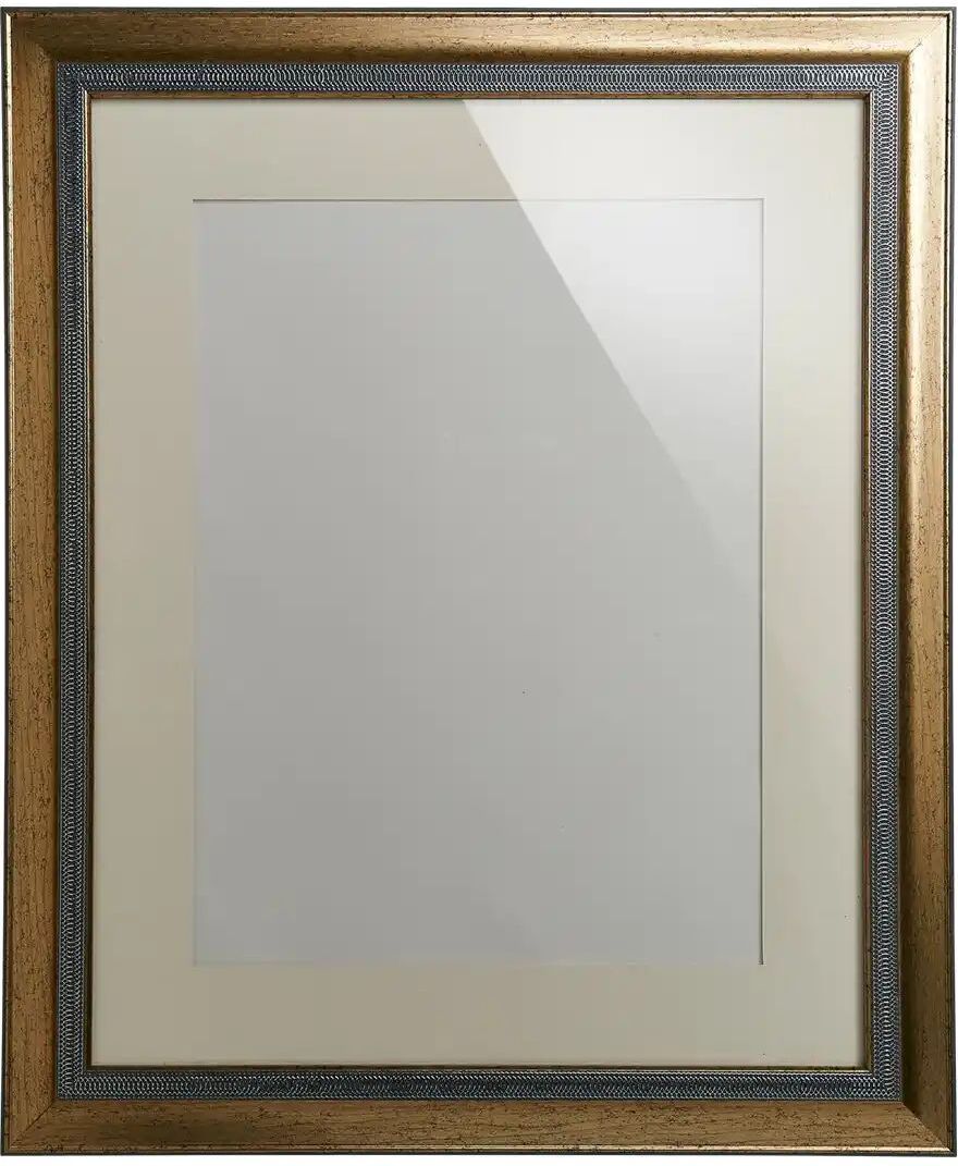 Höffner Vintage Bilderrahmen 40x50 cm  Poly ¦ silber ¦ Kunststoff