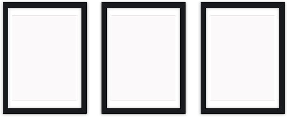 Connox Collection - Frame it Bilderrahmen-Set 3tlg., 21 x 30 cm, schwarz