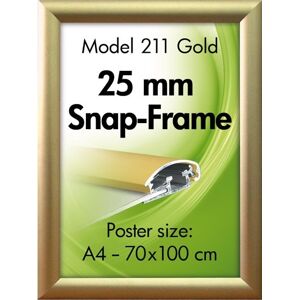 DSI Alu Plakatramme, Snap-Frame, A2, Mat Guld