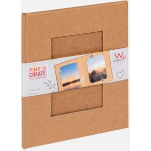 Walther Pac Album Brun - 15,5x19 Cm (16 Brune Sider / 8 Ark)