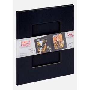 Walther Pac Album Sort - 15,5x19 Cm (16 Sorte Sider / 8 Ark)