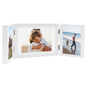 vidaXL Marco de foto collage triple blanco 28x18 cm+2x(13x18 cm)