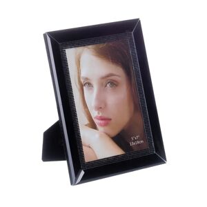 LOLAhome Portafotos negro de cristal para foto de 13x18 cm
