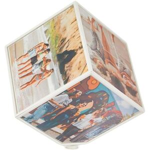 Cadre photo rotatif 6 faces Kube 10 x 10 cm