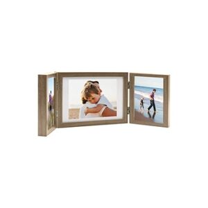 VIDAXL Cadre photo dépliable Marron clair 28x18 cm+2x(13x18 cm) - Publicité