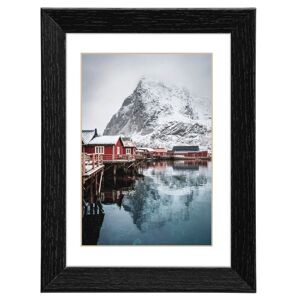 Hama Cadre photo en bois "Oslo", noir, 10 x 15 cm - Publicité