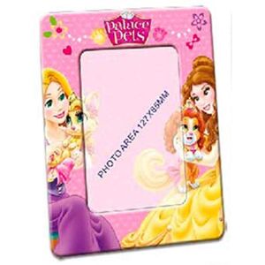 Disney [R3062] - Cadre Photo métal  Princesses Disney  rose - 19x15 cm- photo 13x9 cm - Publicité