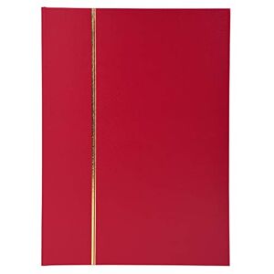 EXACOMPTA Réf. 26153E 1 album de timbres classique 48 pages noires Dimensions extérieures : 22,5 x 30,5 cm Couverture en simili-cuir 9 bandes acétate Coloris rouge - Publicité