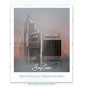 BIRAPA Boston Cadre photo sans cadre 60 x 120 cm avec support photo à clips, cadre interchangeable avec verre synthétique antireflet 1 mm - Publicité