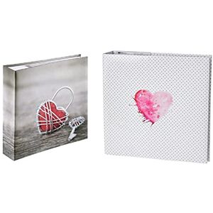 Hama Album Photo Traditionnel Rustico Metal Heart & Album Traditionnel Lazise Blanc/Noir/Rose - Publicité